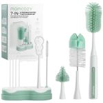 Посуда для кормления Momcozy LS003-GW00BA-A Set pentru curatarea biberoanelor 7in1 cu perie electrica Green