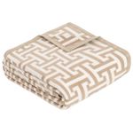 Домашний текстиль Ibena 2336/300 Jacquard Decke Cambridge Beige