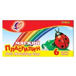 Пластилин мягкий 6 цв. 