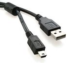 Cable USB, A-plug MINI 5PM, 1.8 m, USB2.0   Premium quality with ferrite core, CCF-USB2-AM5P-6