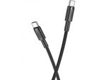 Type-C to Type-C Cable XO, 1.5m 100W, NB-Q199, Black