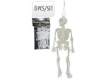 Suvenir Halloween Schelet suspendabil 8buc, 14.5cm