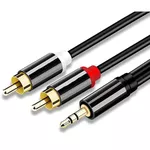 Кабель для AV Qilive G4217929 Q.1624 Audio Cable, 3.5mm stereo plug - 2 Cinch plugs, gold-plated, 2.0 m