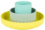 Посуда для кормления Premaman PREYW4-CCC-UNQ Set de vesela din silicon Origami, 3 piese