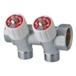 Set distribuitor Hydro S Colector de distribuţie cu ventil, înclinat 35°, 3/4