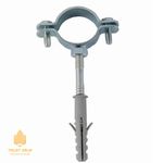 Xомут cтальной для труб 26-30, 3/4'' с винтом