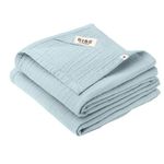 Accesoriu pentru înfășat BIBS 9402231 Set de 2 museline 70x70cm, Baby Blue
