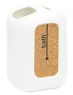 Pahar pentru periuțe de dinți Bisk 05587 Suport periute de dinti CORSA alb