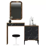 Туалетный столик Trendy Lizbon 548-Nuc, Negru 124x84x40cm