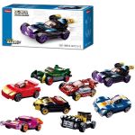 Конструктор Sluban B0801 Set de constructie Masina sport cu inertie 8 modele de la 48 pina la 55elem.