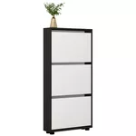 Полка для обуви Mobildor-Lux Leo Slim 80x16x125H cm Anthracite/White
