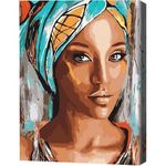 Tablou pe numere BrushMe BS51956 40х50 сm (în cutie) Portretul femeiei africane