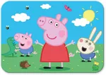 Puzzle Trefl 202625 Wooden puzzle. Faceți cunoștință cu frumoasa Peppa, 24el