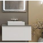 Dulap pentru lavoar Bayro Wings 1000 sub blat, alb mat