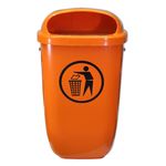 Coș de gunoi Sulo 1052434 PLASTIC 50L, orange