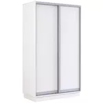 Dulap Mobildor-Lux Fox uși glisante din PAL 120x60x200H cm (120x60x200H cm) Alb