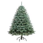 Brad artificial Promstore 57943 Alaska, ace turnate, 150cm, 505ramuri, verde-albastru, PE