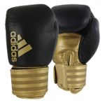 Articol de box Adidas ADIH200 Hybrid 200 Boxing Gloves Black/Gold 12oz