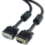 Cable VGA Premium Extension  1.8m, HD15M/HD15F Black, Cablexpert, w/2*ferrite core, CC-PPVGAX-6B