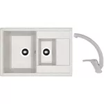 Chiuvetă bucătărie cu bateria Dr.Gans Astra 760K + SanDonna F 1069 gri