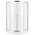 Душевая кабина MPN 29059 Cabina de dus, 800x800x1940mm, cada joasa, forma rotunda, sticla transparenta