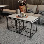 Măsuţă cafea Trendy Defne, Gri deschis, set