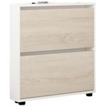 Raft pentru încălțăminte Mobildor-Lux Leo Slim 60x16x86H cm White/Sonoma
