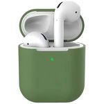 Чехол для наушников Helmet Airpods 2, silicone, Dark Green