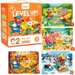 Puzzle Mideer MD3217 Seria de puzzle-uri Anotimpurile pădurii, 4 în 1, nivelul 2