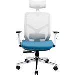 Офисное кресло CUSTÓ Nitra, gri - albastru