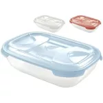 Container alimentare Tontarelli 34811 Емкость пищевая прямоугольная Nuvola 2l, 26.4x18.5x7cm