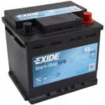 Автомобильный аккумулятор Exide Start-Stop EFB 12V 55Ah 540EN 207x175x190 -/+ (EL550)