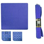 Коврик для ванной MSV 41181 Covoras pentru dus 54x54cm Premium albastru, cauciuc