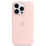 Husă pentru smartphone Apple iPhone 14 Pro Silicone Case with MagSafe, Chalk Pink MPTH3