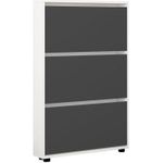 Полка для обуви Mobildor-Lux Leo Slim 50x16x125H cm White/Anthracite