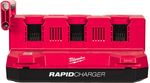Зарядные устройства и аккумуляторы Milwaukee 4932498551 Incarcator rapid M18 packout cu sase porturi