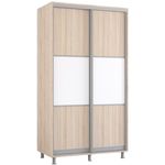 Dulap Mobildor-Lux Aron cu uși glisante orizontal (110x60x240H cm) Sonoma