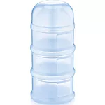 Container alimentare BabyJem 545 Recipient lapte praf cu 3 compartimente Albastru