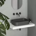 Раковина Ravak Ceramic Slim 550 R 55x37x12cm Anthracite XJX03155003