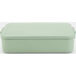 Container alimentare Brabantia 20 35 27 Lunch Box Make&Take Jade Green Large, Plastic, Bento