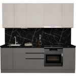 Мебель для кухни ArtFlame GOLA Cream/Stone Grey (2.4 m.l.)
