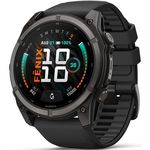 Ceas inteligent Garmin Fenix 9, 51mm, Carbon DLC, Black Band (010-04763-11)