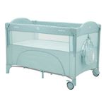 Țarc Kikka Boo 31003010112 Milky Way Mint 2023, pliabil cu 2 niveluri