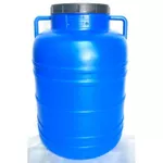 Бидон Uniplast Bidon plastic cu capac 90 L (albastru) H=0.76 m/W=0.40 m