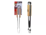 Cleste pentru gratar BBQ 40cm, maner din lemn