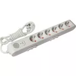 Удлинитель электрический Viko 90117632-MD Multi-Let, 6 prize c/p si intrerupator 1,5m (16A), sur