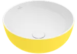 Lavoar cu montarea pe blat rotund Villeroy & Boch Artis TitanCeram, Lemon