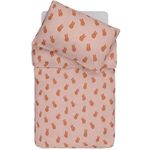 Lenjerie de pat pentru copii Jollein 003-005-68054 Set Huse de plapuma si perna Miffy Shadow Wild Rose, 100x140 cm