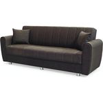 Диван Trendy Manes, extensibila cu lada de depozitare, 215x80x80cm, Maro
