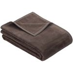 Textile de casă Ibena 2900/326 Uni Decke Berlin Espresso